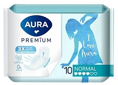 Прокладки Аура Премиум 10шт нормал