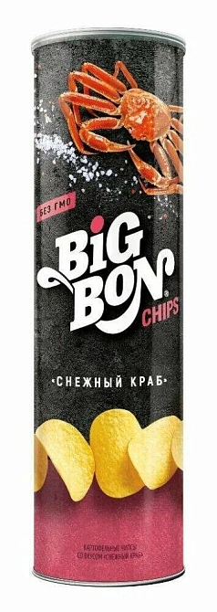 Чипсы БигБон 130г снежный краб