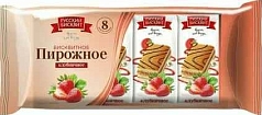 Пирожное Русский бисквит 240г клубника