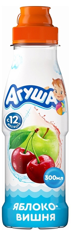Напиток Агуша сокосодерж 300мл яблоко/вишня