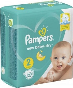 Подгузники Памперс Нью Бэби 4-8кг 27шт