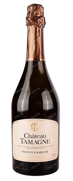 Вино игристое Шато Тамань 10-12,5%  0,75л бел п/сл  Россия