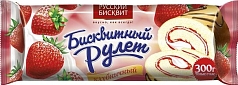 Рулет Русский бисквит 300г клубника 