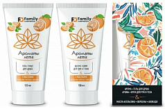 Подарочный набор косметик Ароматы лета(гель д/душа+ крем д/рук/тела)