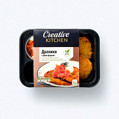 Драники из батата с филе форели 100г Корона Фуд