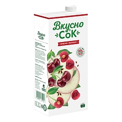 Сокосодержащий напиток Вкусносок 0,95л вишня/ябл