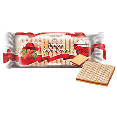 Вафли Леди Джем 250г клубника