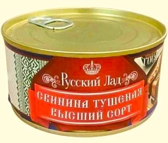 Свинина тушенная Русский Лад ГОСТ в/с 325г ж/б