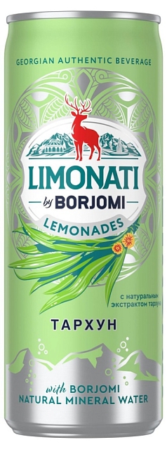 Лимонад Боржоми 0,33л ж/б тархун