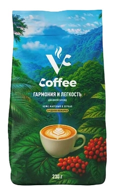 Кофе ВиСи дневной бленд 230г зерно