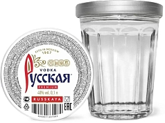 Водка Русская 0,1л 40% стакан