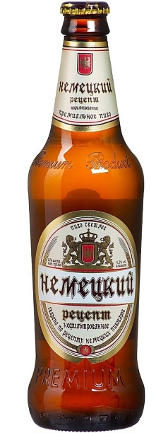 Пиво Липецкое Немецкое 0,45л 4% светлое ст