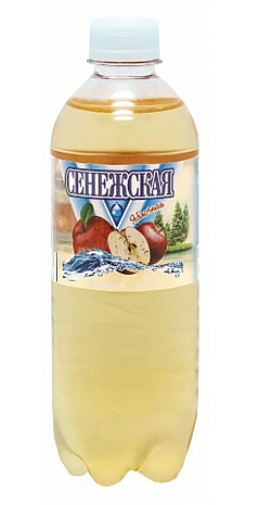 Вода газированная Сенежская 0,5л яблоко