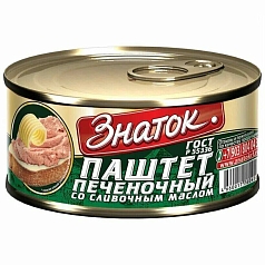 Паштет Знаток 230г слив масло