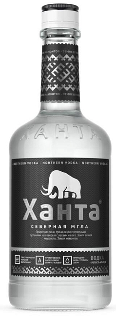 Водка Ханта Северная мгла 0,5л 40%