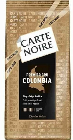 Кофе Карт Нуар 800г зерно м/у премьер крю колумбия