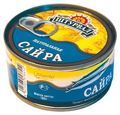 Сайра Штурвал 185г натур ключ ж/б