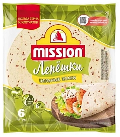 Лепешки Миссион 250г пшеничн со злаками
