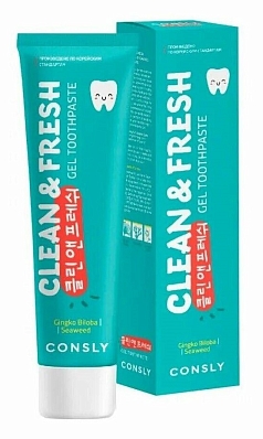 Зубная паста Клеан Фреш 100г гинкго билоба/водоросли Китай