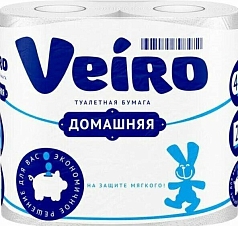 Туалетная бумага Вейро 1/4шт домашняя