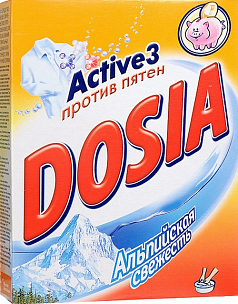 Порошок стиральный Дося 365г р/стирка альпийская свежесть