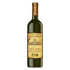 Вино Массандра Бастардо 0,75л 16% кр выдерж