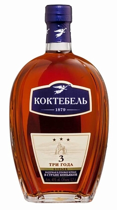 Коньяк Коктебель 3 года 0,5л