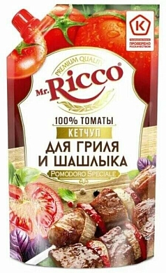 Кетчуп Мистер Рикко 300г для гриля и шашлыка