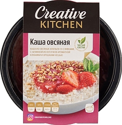 Каша овсяная с клубникой 250г Корона Фуд