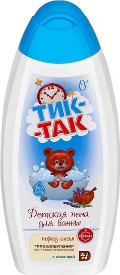 Пена для ванн Тик-Так 360мл лаванда