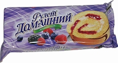 Рулет Домашний 150г лесные ягоды СЗМЖ