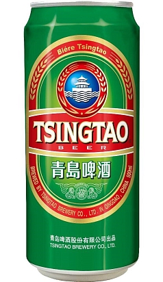 Пиво ЦИНДАО 0,5л 4,7% светлое ж/б Китай