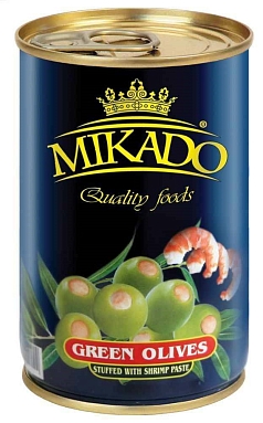 Оливки Микадо 300г с креветками