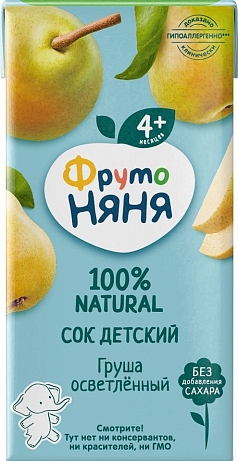 Сок ФрутоНяня 200мл груша