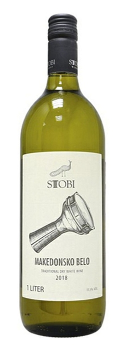 Вино Стоби Македонское 1л 11% бел сух Россия