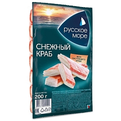 Крабовые палочки Русское море 200г снежный краб