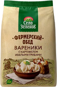 Вареники Село Зеленое 700г картофель/грибы
