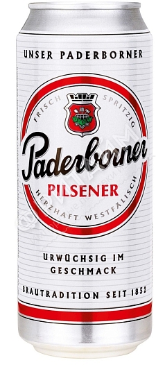 Пиво Падерборнер Пилснер 0,5л 4,8% светлое ж/б Германия