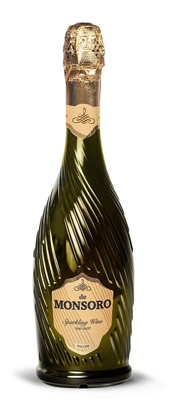Вино игристое де Монсоро 0,75л бел п/сл