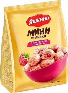 Пряники Яшкино мини 300г малина