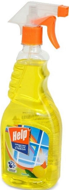 Средство для стекол Хелп 750мл лимон
