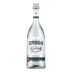 Водка Зимняя деревенька 0.1л 40% солодовая