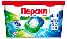 Гель-капсулы Персил Пауер 4 в1 14шт свежесть вернеля