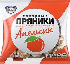 Пряники Полет 300г апельсин 
