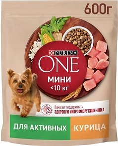 Корм Пурина Мини 600г курица/рис