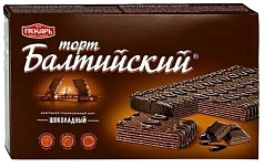 Торт ваф Балтийский 320г шоколадный