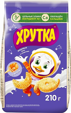 Готовый завтрак Хрутка 210г подушечки с медом