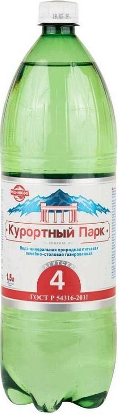 Вода газированная Ессентуки №4 1,5л Курортный парк