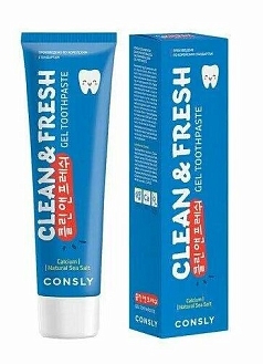 Зубная паста Клеан Фреш 100г кальций/морская соль Китай