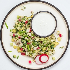 Заготовка для окрошки овощная 